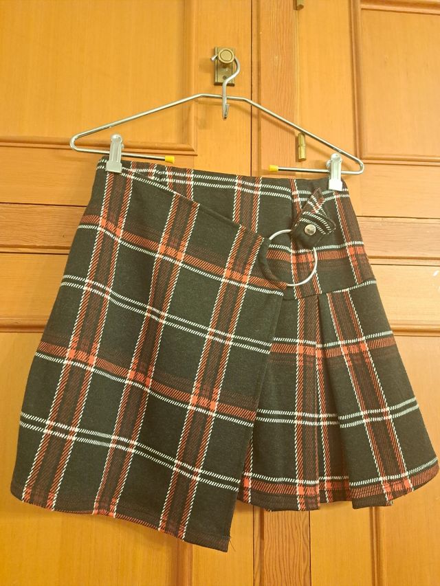 Falda plisada de cuadros Inside talla M