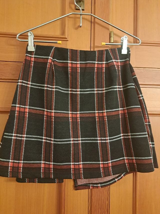 Falda plisada de cuadros Inside talla M