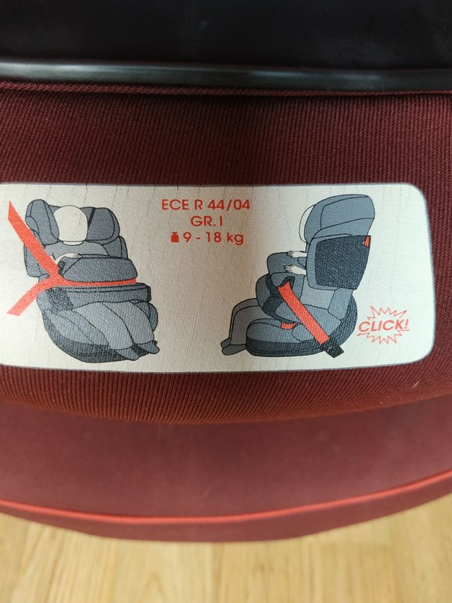 Silla infantil con Isofix para coche