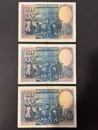 Billete 50 pesetas 1928