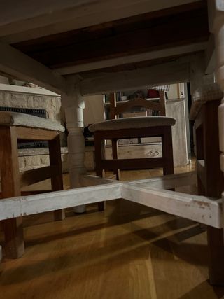 mesa comedor rustica con 6 sillas acasa keunka