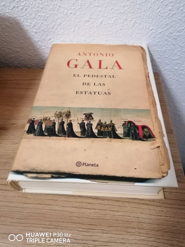 El pedestal de las estatuas