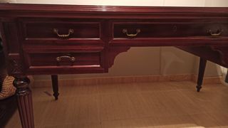 Escritorio madera maciza caoba