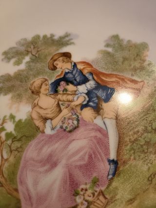 Plato porcelana Fragonard