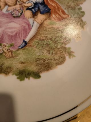 Plato porcelana Fragonard
