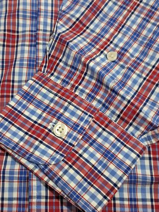 Camisa de cuadros manga larga