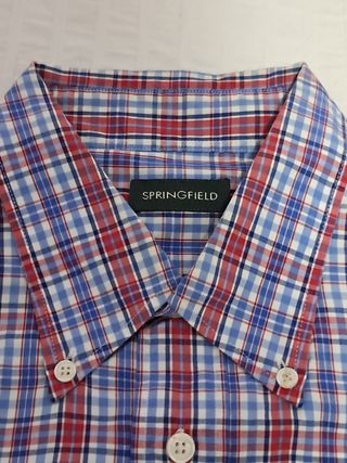 Camisa de cuadros manga larga