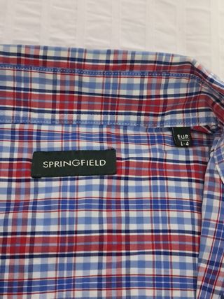 Camisa de cuadros manga larga