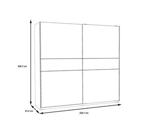 ARMARIO 2 PUERTAS 220cm NEVADA