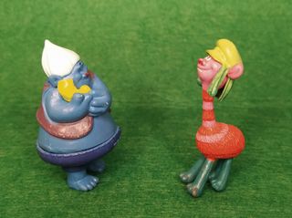 Biggie y Cooper - figuras de la película "Trolls".