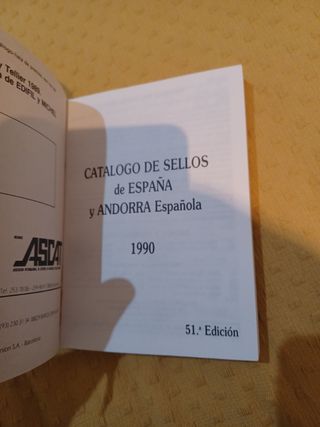 Catálogo sellos España y Andorra