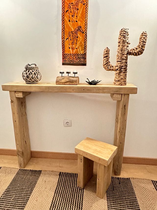 banco consola tv, recibidor pie de cama