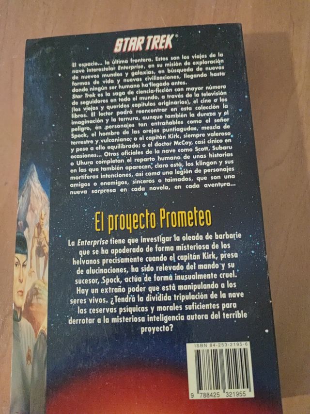 El proyecto prometeo Star Trek