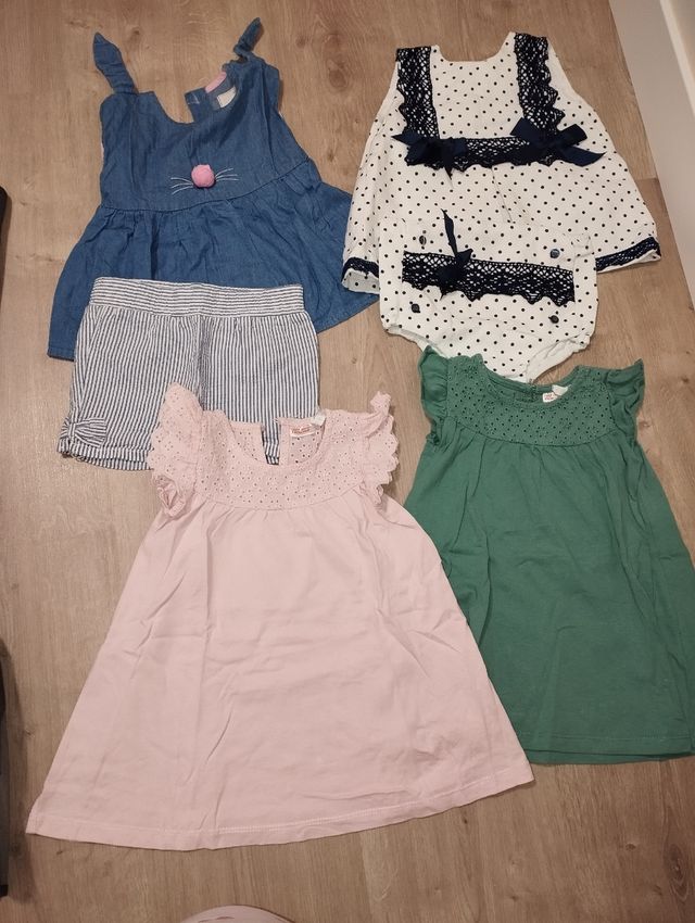 Lote ropa bebe niña veran