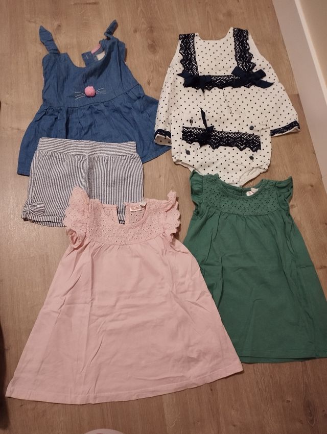 Lote ropa bebe niña veran