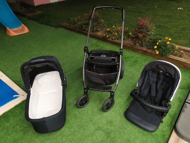 Conjunto de cuco, capazo y silleta