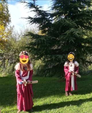 VESTIDO MEDIEVAL ( TRAJE DE DAMA O PRINCESA)