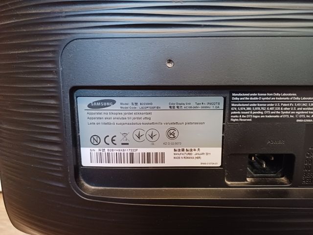 TV 22" SAMSUNG Syncmaster B2230HD