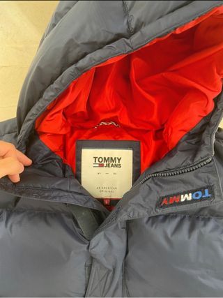 abrigo de plumas tommy jeans