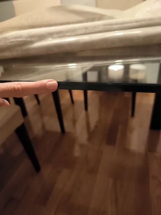 Mesa cristal extensible