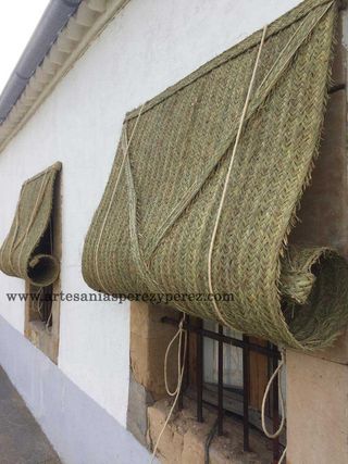 Persiana de esparto natural enrollable (a medida)