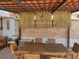 Persiana de esparto natural enrollable (a medida)