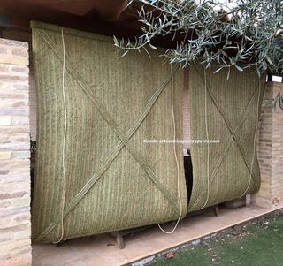 Persiana de esparto natural enrollable (a medida)