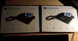 2 Telefonos , de Sim Fijos CoComm NEO03750 NU