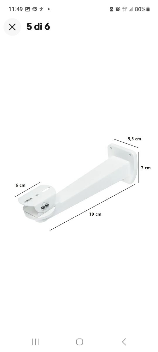 Staffe per box telecamere