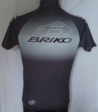 Briko Maglia Ciclismo M/c Tg. XL Grigio 1/2 Zip