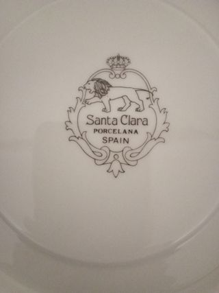 Vajilla Santa Clara