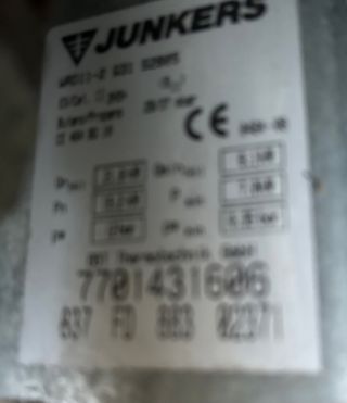 Termo Junkers 11-L Hydro-Power (GAS BUTANO)