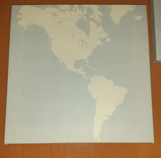 Cuadros Ikea continentes - triptico