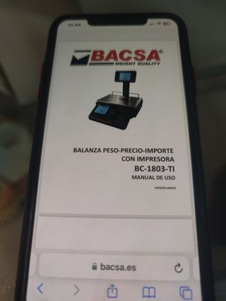 Bascula con impresora