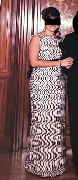 Vestido largo noche fiesta lentejuelas