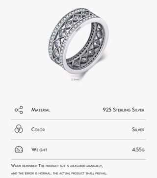 Anillo de plata