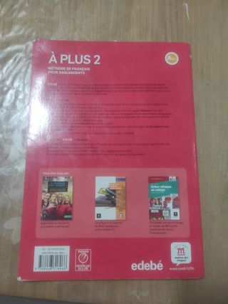 Libro francés 2 a plus edebe