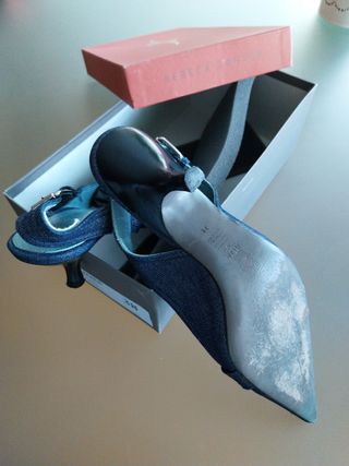 Zapatos de tacón Denim