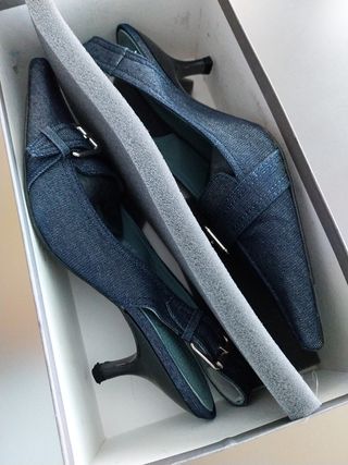 Zapatos de tacón Denim