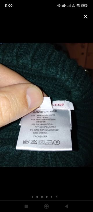 Cappello di lana Borbonese taglia unica 