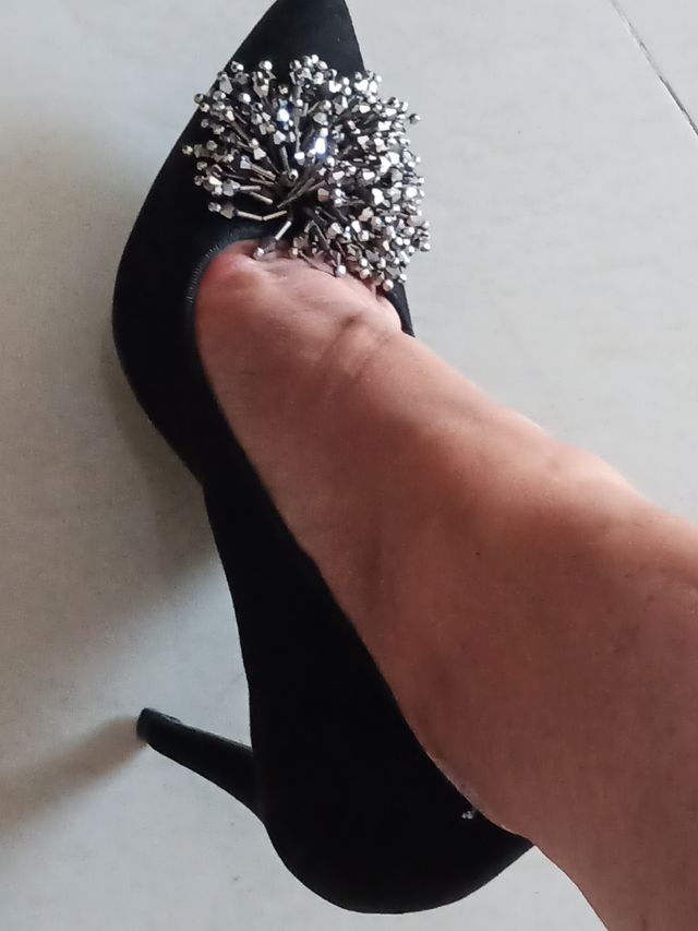 Zapatos estiletos negros 38