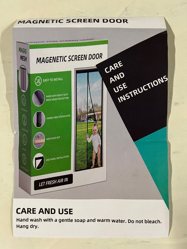 Mosquitera magnetica blanca 95x210cm