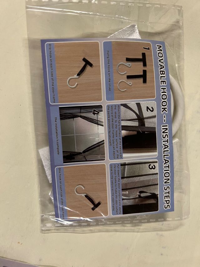 Mosquitera magnetica blanca 95x210cm