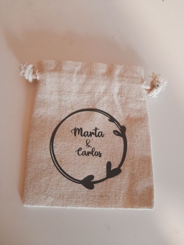 Mini Bolsitas personalizadas para boda