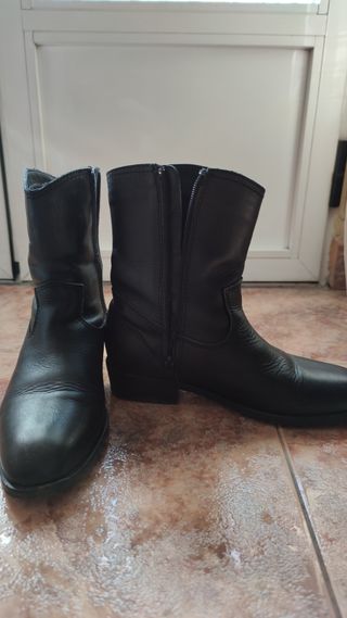 Botines cowboy de piel