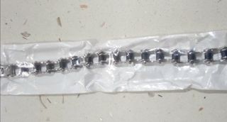Bracciale uomo acciaio e caucciù 