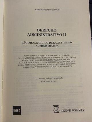 Derecho Administrativo II Ramón Parada