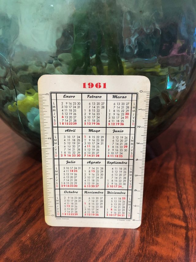 Calendario Coca-Cola 1961