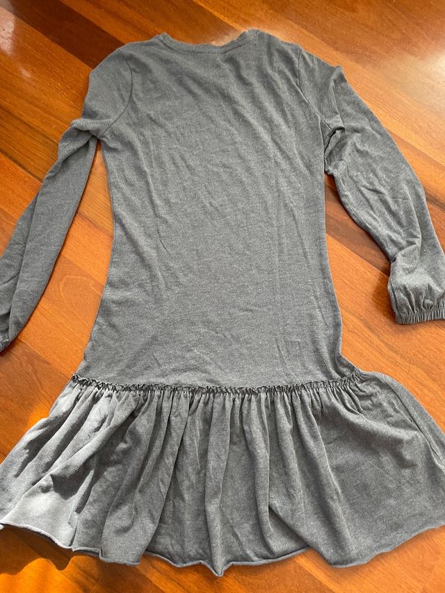 Vestido gris de algodon