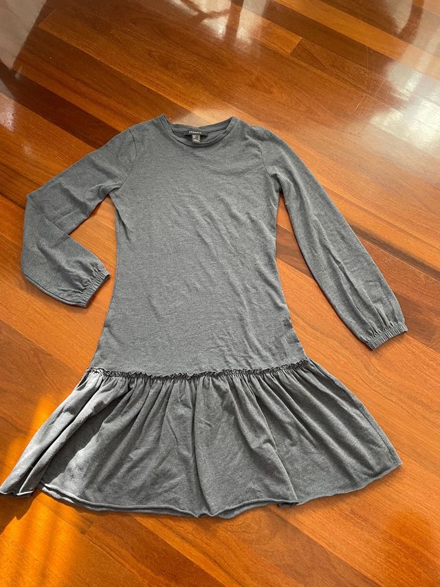 Vestido gris de algodon